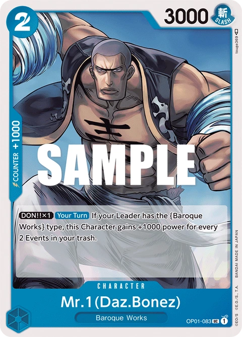 Mr.1(Daz.Bonez) - One Piece Card Game card