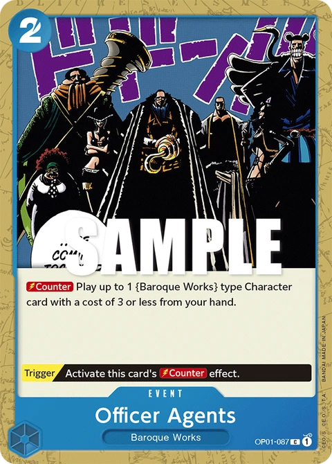Officer Agents - One Piece Card Game card