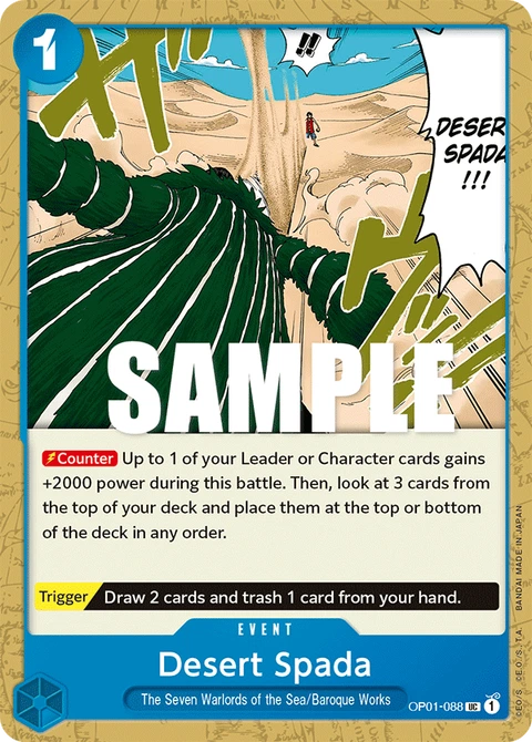 Desert Spada - One Piece Card Game card