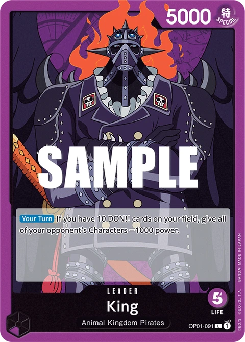 King - One Piece Card Game card