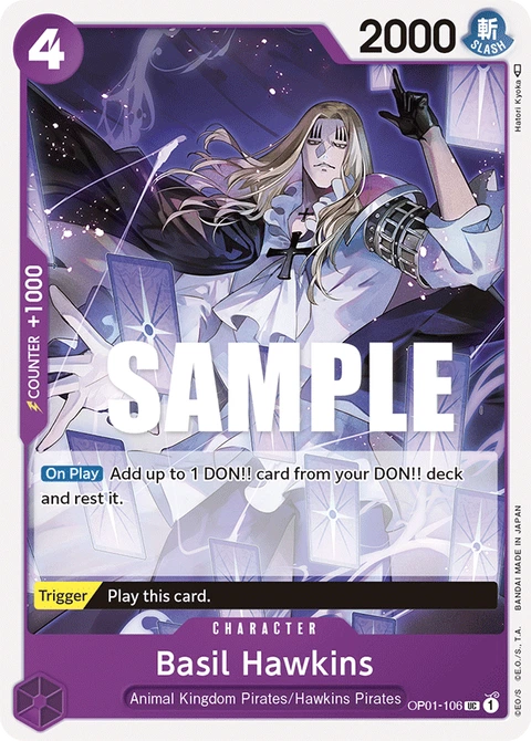 Basil Hawkins - One Piece Card Game card