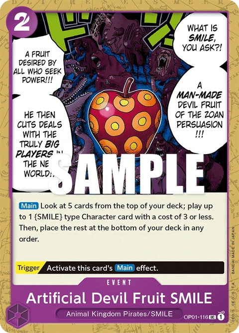 Artificial Devil Fruit SMILE - One Piece Card Game card