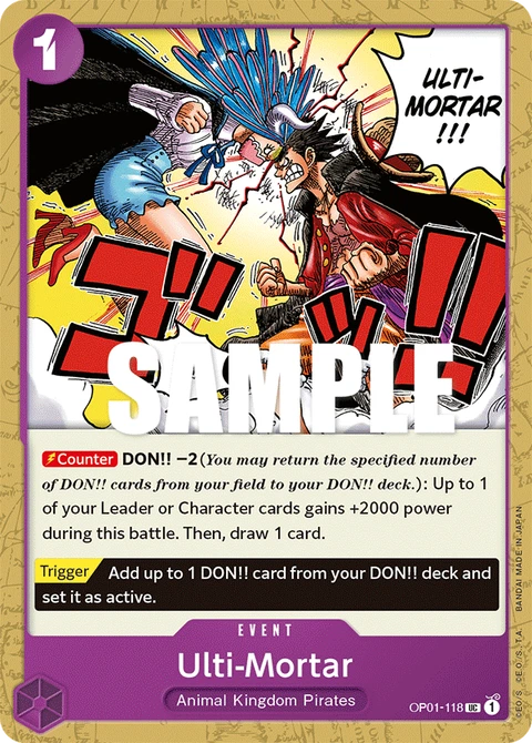 Ulti-Mortar - One Piece Card Game card