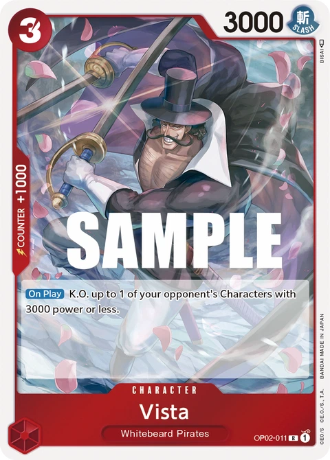 Vista - One Piece Card Game card