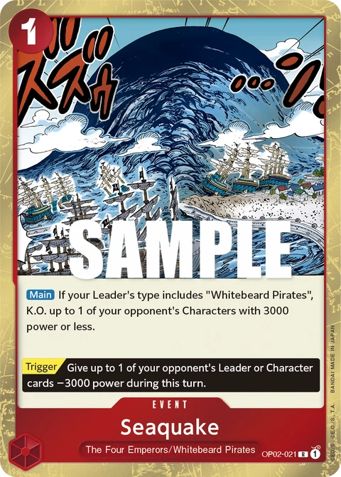 Seaquake - One Piece Card Game card