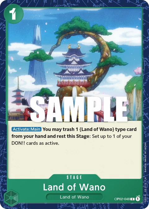 Land of Wano - One Piece Card Game card
