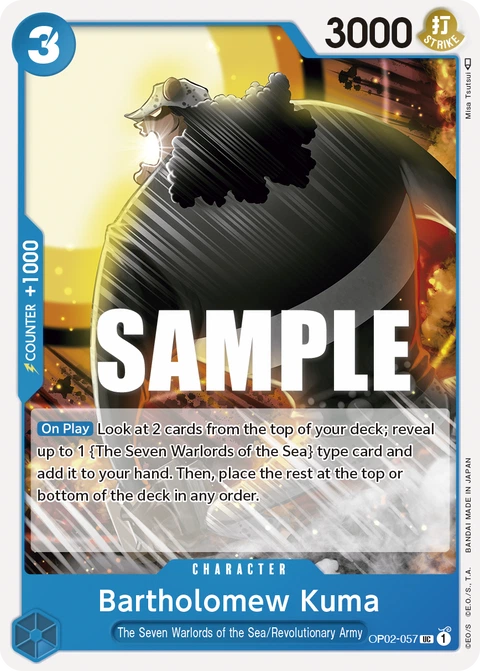Bartholomew Kuma - One Piece Card Game card