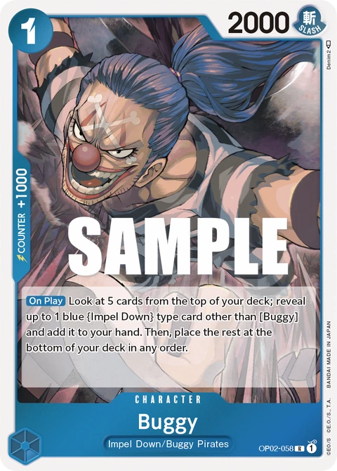 Buggy - One Piece Card Game card