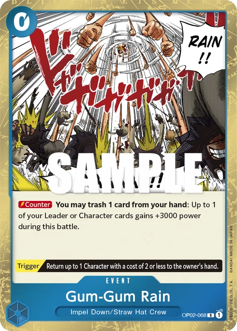 Gum-Gum Rain - One Piece Card Game card