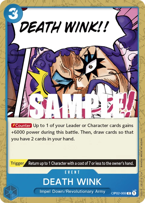 DEATH WINK - One Piece Card Game card