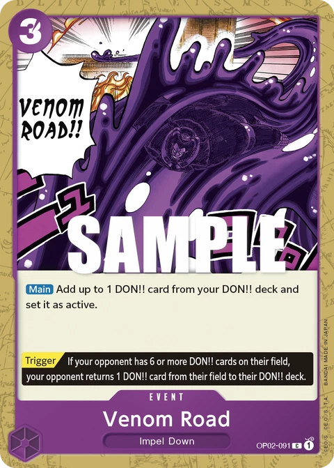 Venom Road - One Piece Card Game card