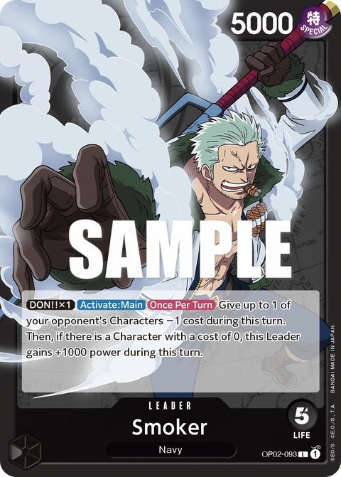 Smoker, One Piece Card Game Leader