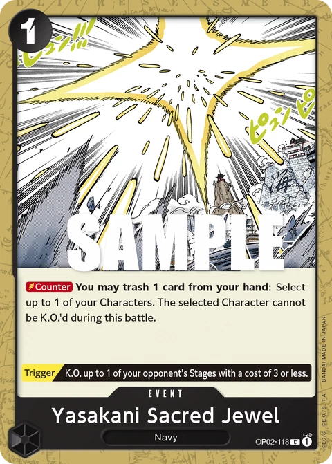 Yasakani Sacred Jewel - One Piece Card Game card