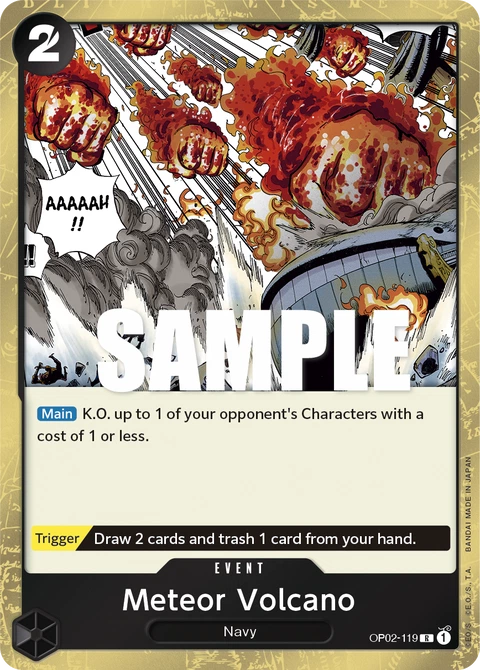 Meteor Volcano - One Piece Card Game card