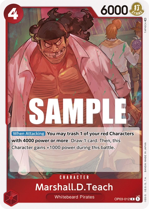 Marshall.D.Teach - One Piece Card Game card