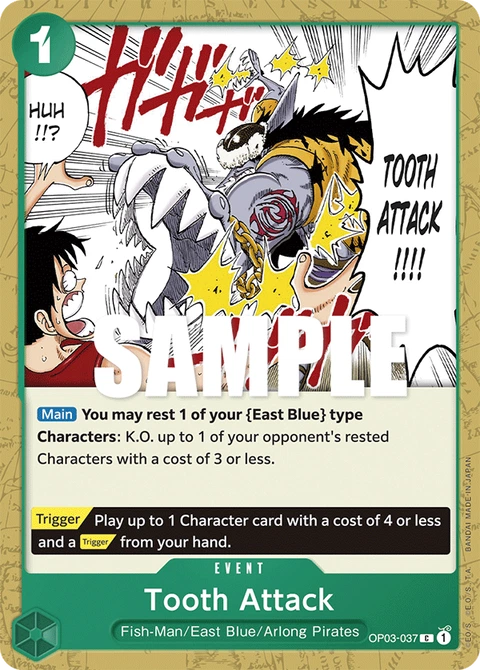 Tooth Attack - One Piece Card Game card