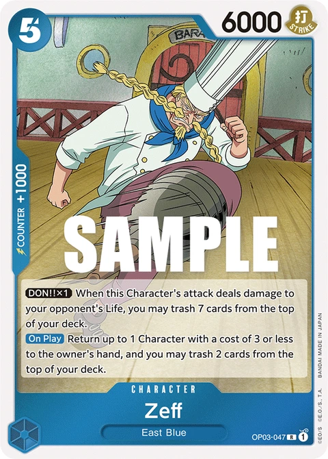 Zeff - One Piece Card Game card