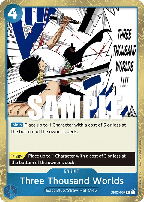 Three Thousand Worlds - One Piece Card Game card
