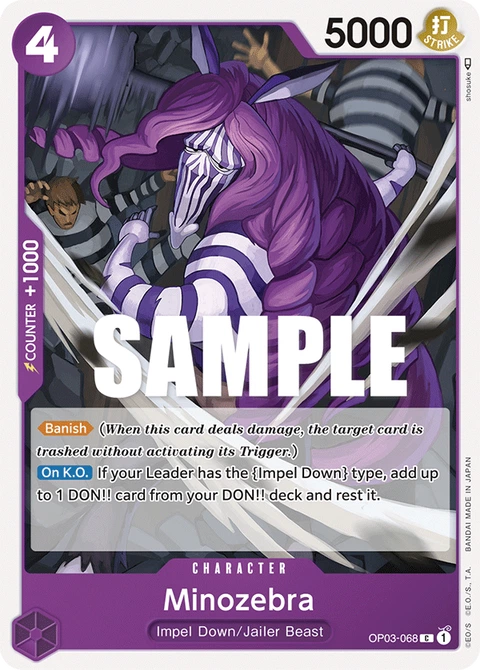 Minozebra - One Piece Card Game card