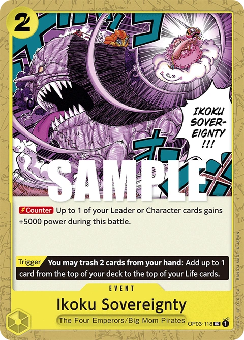 Ikoku Sovereignty - One Piece Card Game card