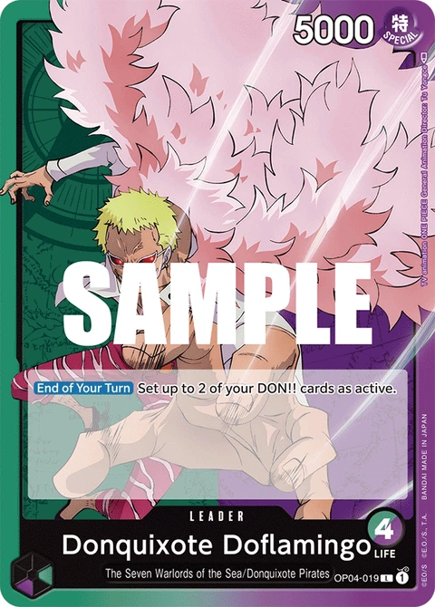 Donquixote Doflamingo, One Piece Card Game Leader