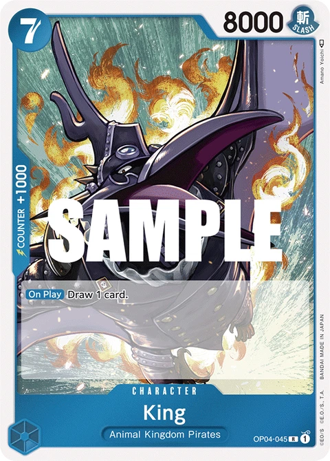 King - One Piece Card Game card