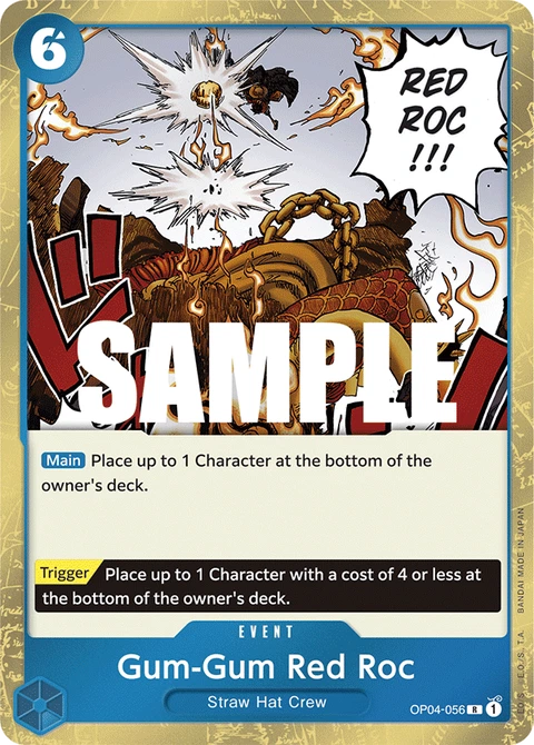 Gum-Gum Red Roc - One Piece Card Game card