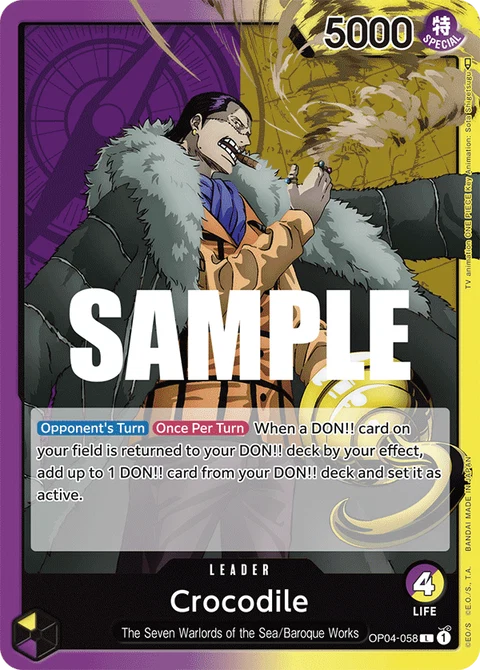 Crocodile - One Piece Card Game card
