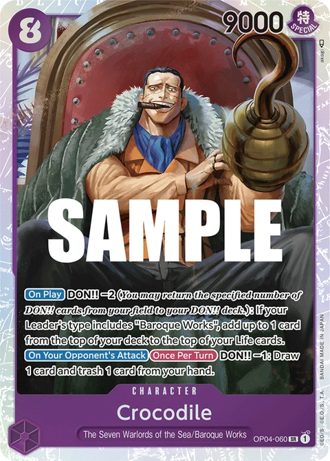 Crocodile - One Piece Card Game card