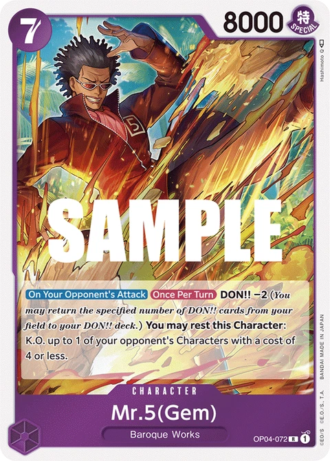 Mr.5(Gem) - One Piece Card Game card