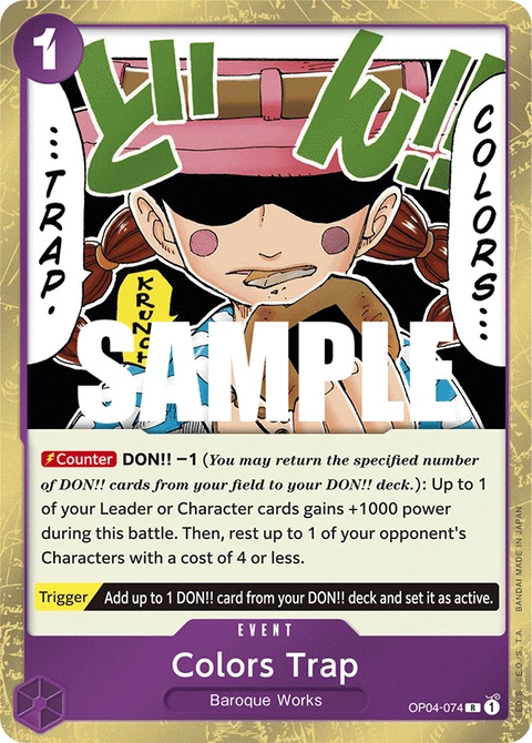 Colors Trap - One Piece Card Game card