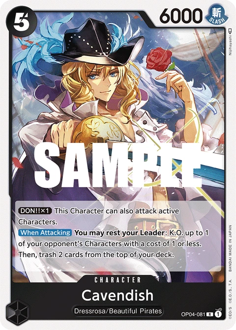 Cavendish - One Piece Card Game card