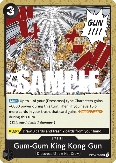 Gum-Gum King Kong Gun - One Piece Card Game card