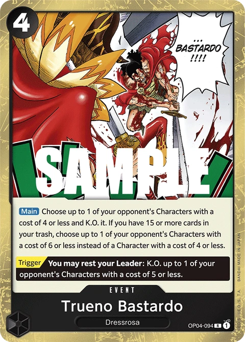 Trueno Bastardo - One Piece Card Game card