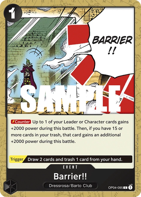 Barrier!! - One Piece Card Game card