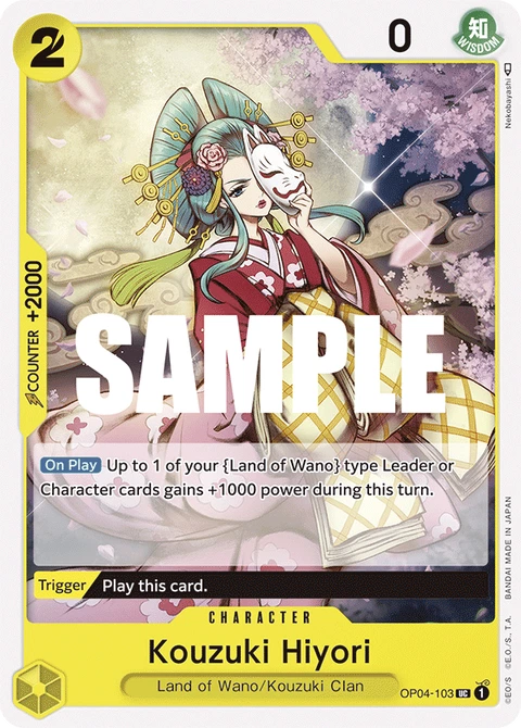 Kouzuki Hiyori - One Piece Card Game card