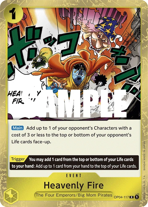 Heavenly Fire - One Piece Card Game card