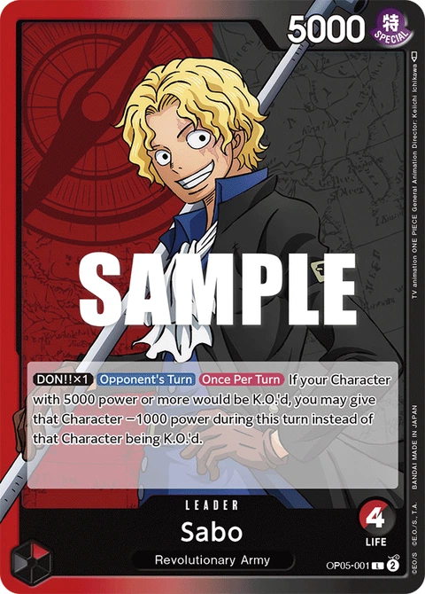 Sabo, One Piece Card Game Leader
