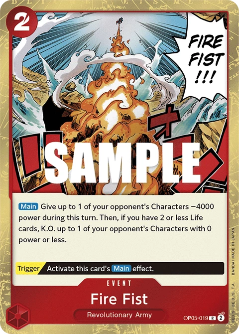 Fire Fist - One Piece Card Game card