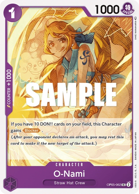 O-Nami - One Piece Card Game card
