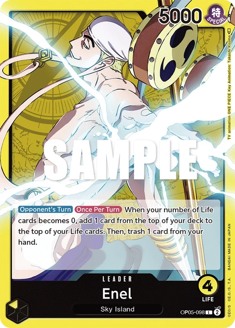 Enel, One Piece Card Game Leader