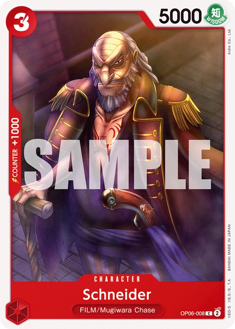 Schneider - One Piece Card Game card