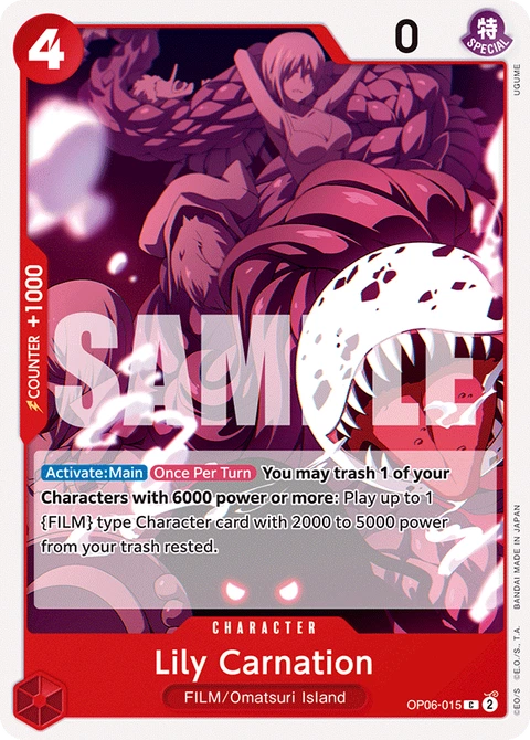 Lily Carnation - One Piece Card Game card