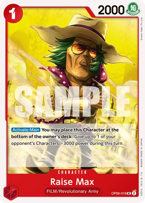 Raise Max - One Piece Card Game card