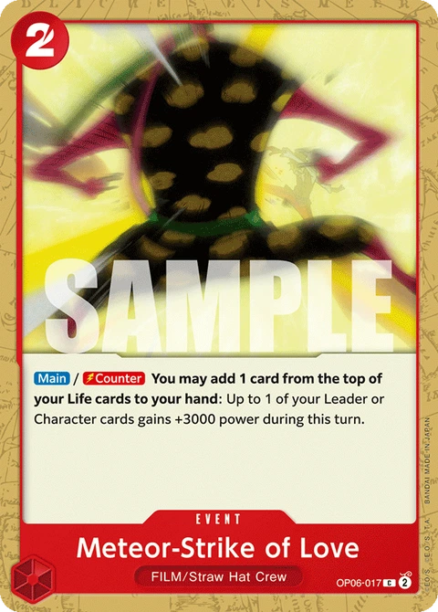 Meteor-Strike of Love - One Piece Card Game card