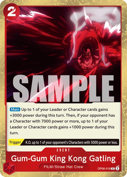 Gum-Gum King Kong Gatling - One Piece Card Game card