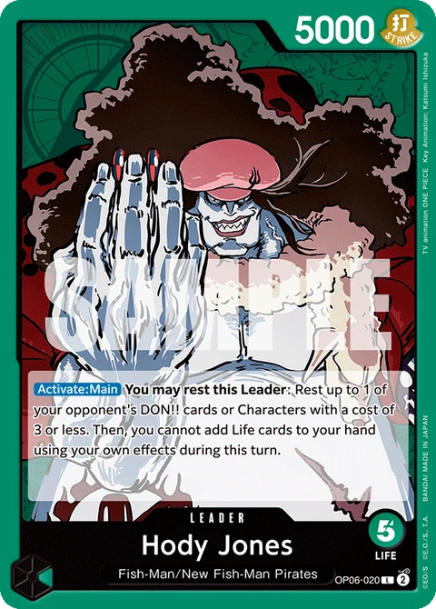 Hody Jones - One Piece Card Game card