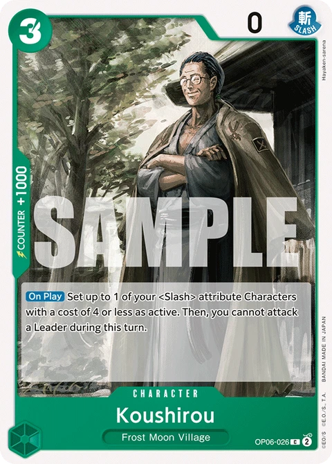 Koushirou - One Piece Card Game card