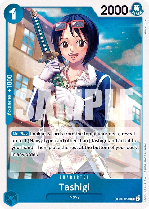 Tashigi - One Piece Card Game card