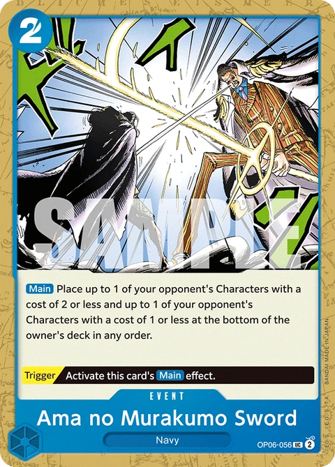 Ama no Murakumo Sword - One Piece Card Game card